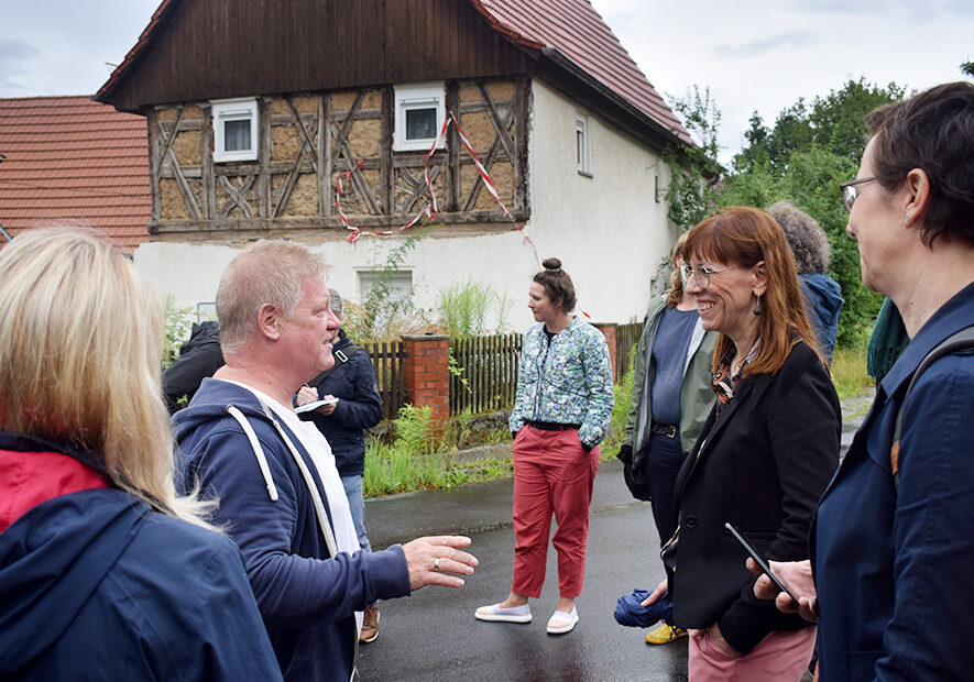 Die sächsische Justizministerin besucht Pödelwitz